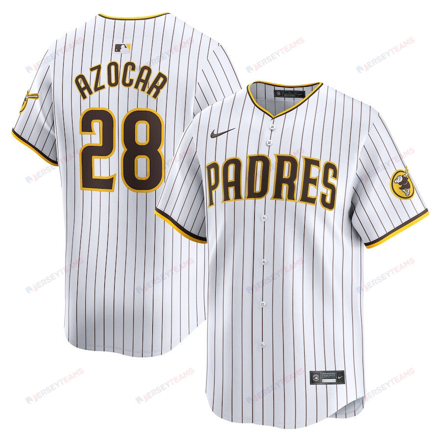 Jose Azocar 28 San Diego Padres Home Limited Player Men Jersey - White