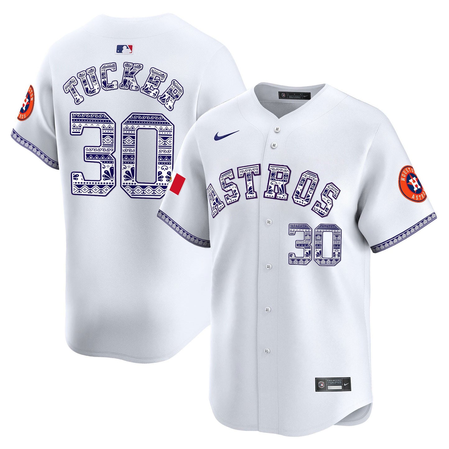 Kyle Tucker 30 Houston Astros Mexico Men Jersey - White