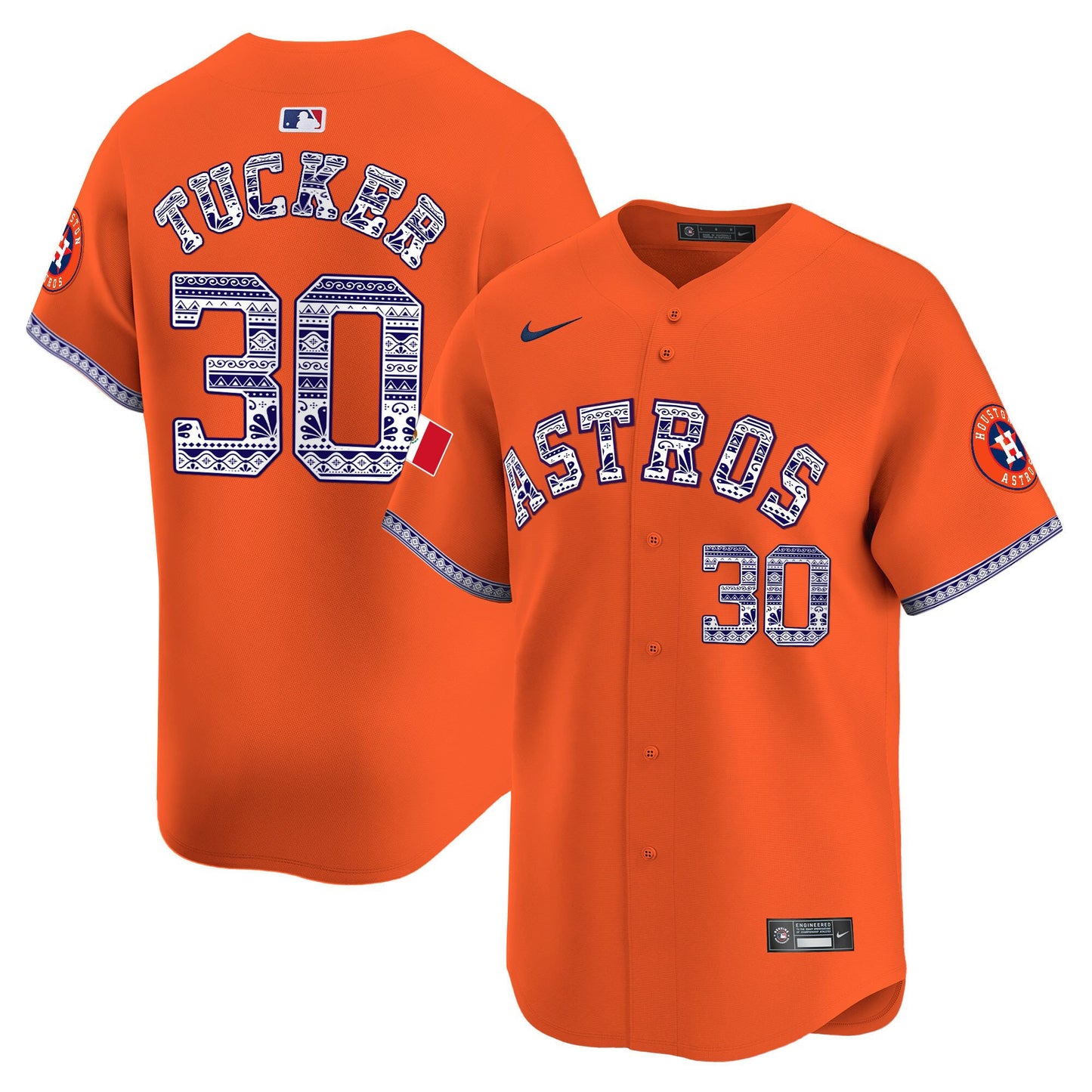 Kyle Tucker 30 Houston Astros Mexico Men Jersey - Orange