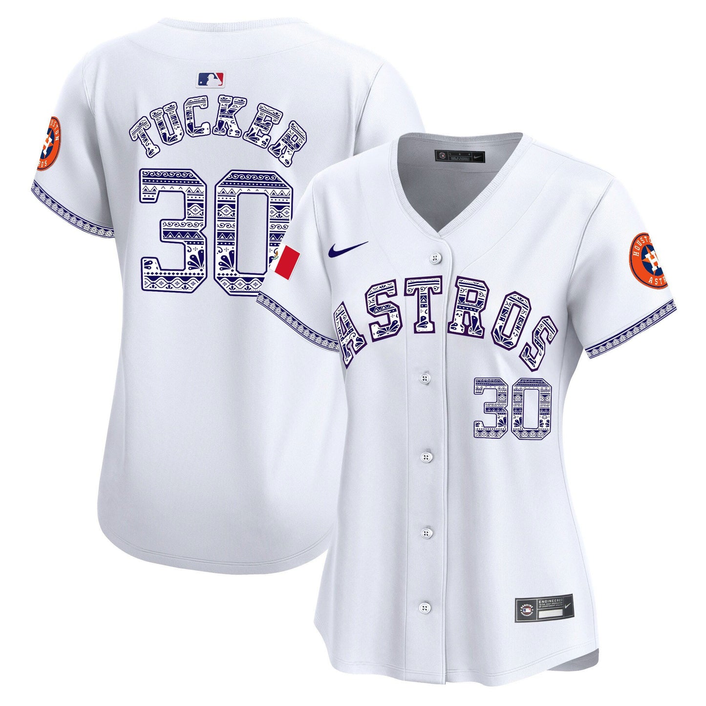 Kyle Tucker 30 Houston Astros Mexico Women Jersey - White