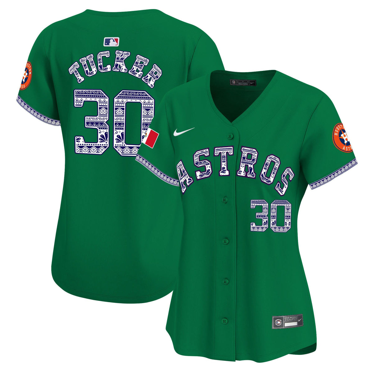 Kyle Tucker 30 Houston Astros Mexico Women Jersey - Green