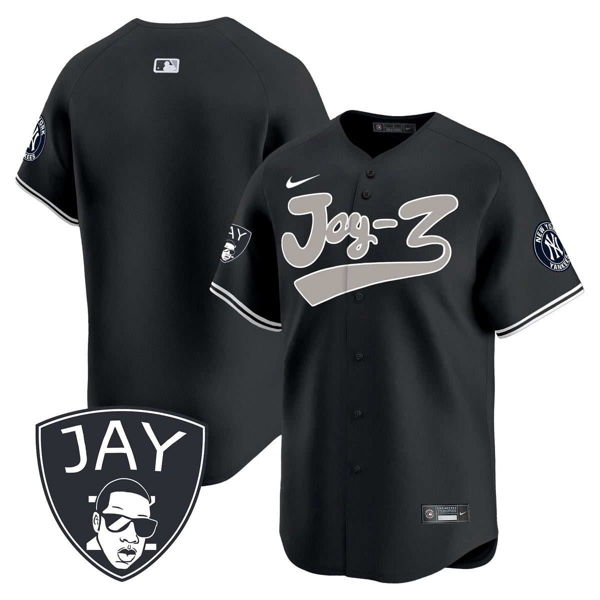 New York Yankees Jay-Z Men Jersey - Black