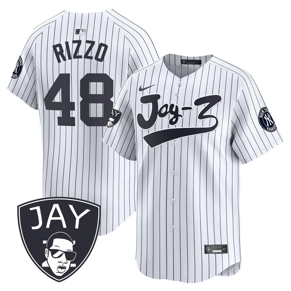 Anthony Rizzo 48 New York Yankees Jay-Z Men Jersey - White