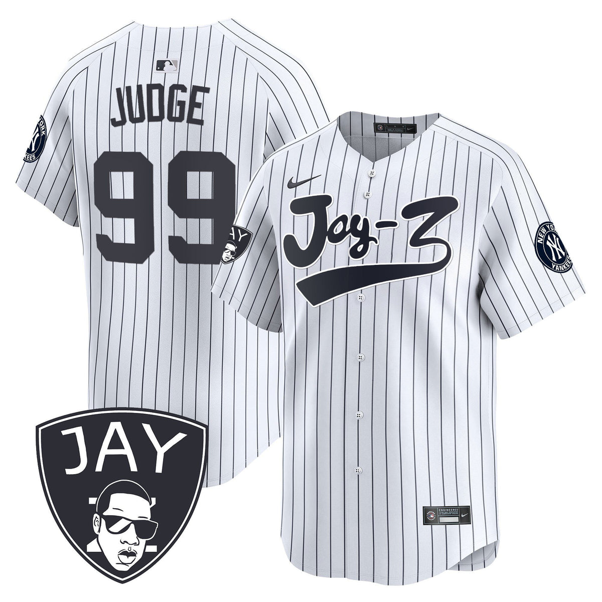 Aaron Judge 99 New York Yankees Jay-Z Men Jersey - White