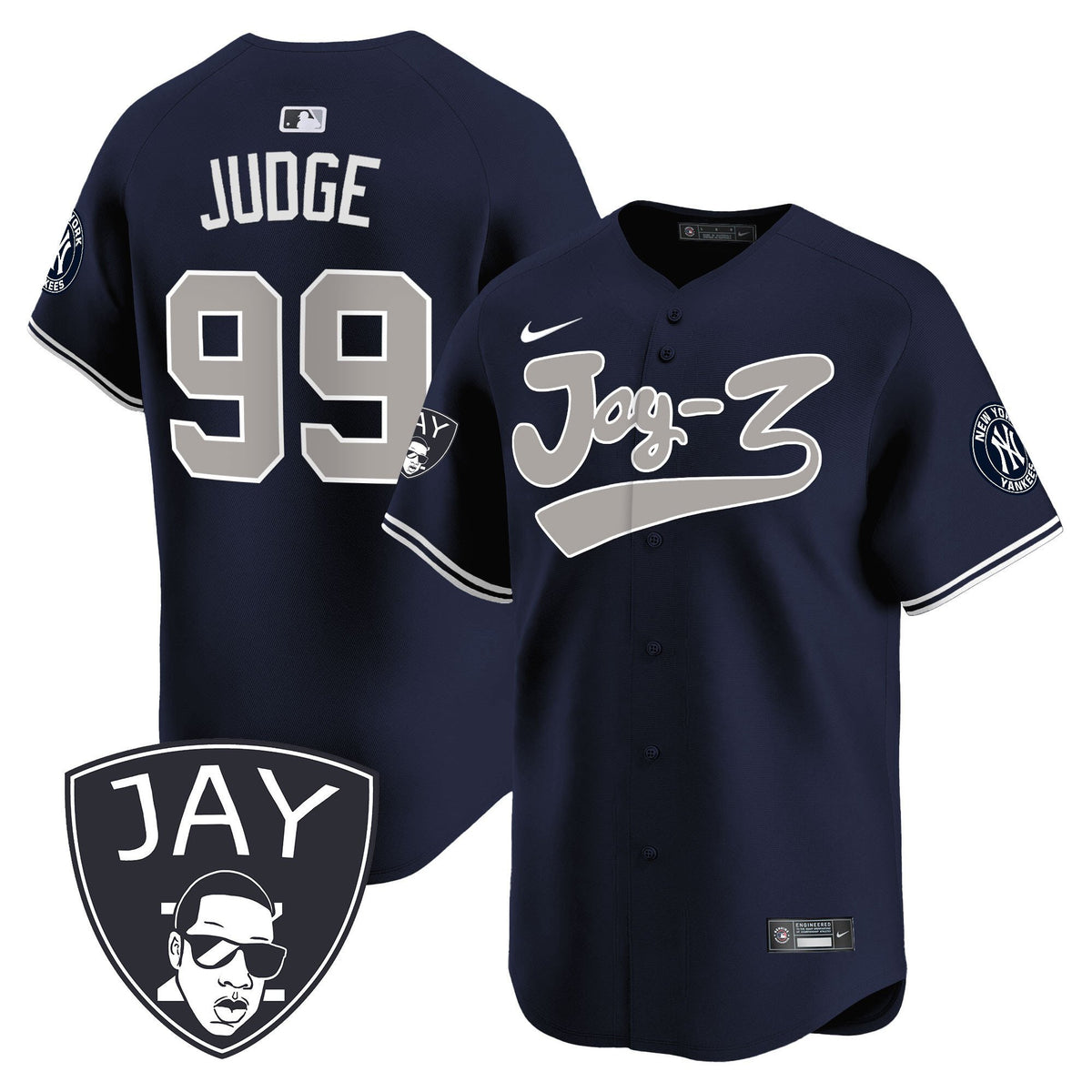Aaron Judge 99 New York Yankees Jay-Z Men Jersey - Navy