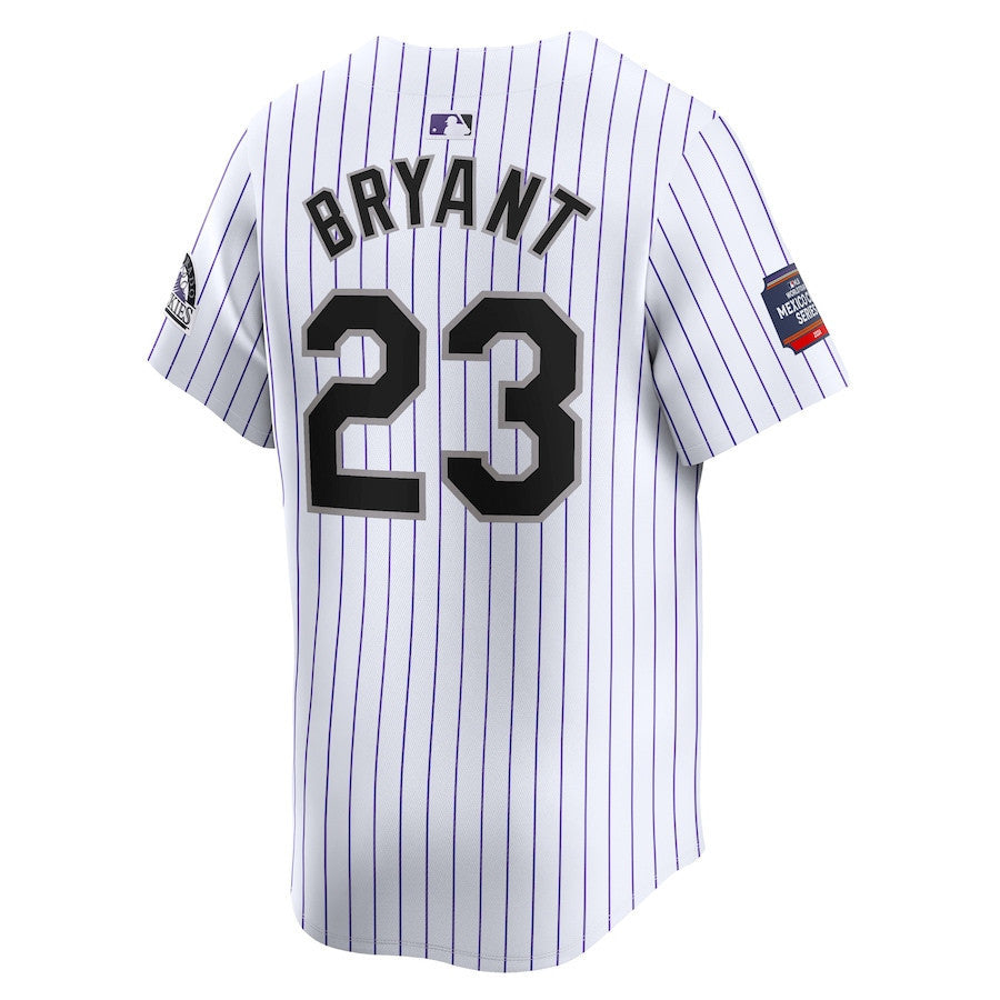 Kris Bryant 23 Colorado Rockies 2024 MLB World Tour Mexico City Series Home Limited Jersey - White