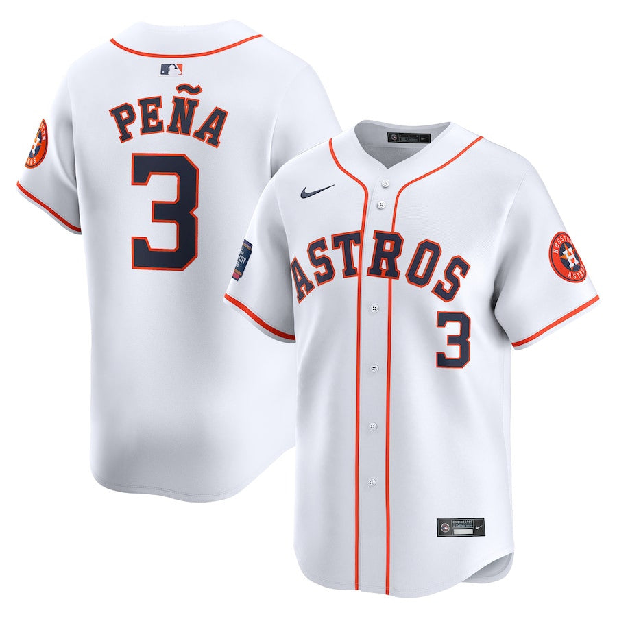 Jeremy Peña 3 Houston Astros 2024 MLB World Tour Mexico City Series Home Limited Jersey - White