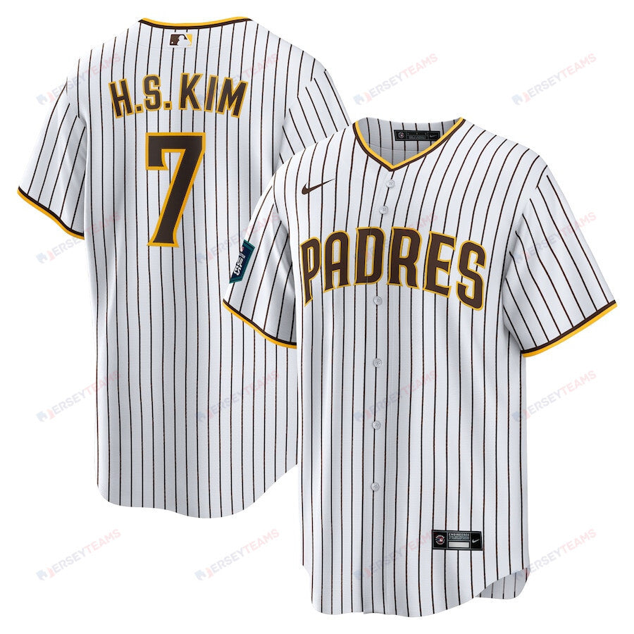Ha-Seong Kim 7 San Diego Padres 2024 MLB World Tour Seoul Series Home Jersey - White