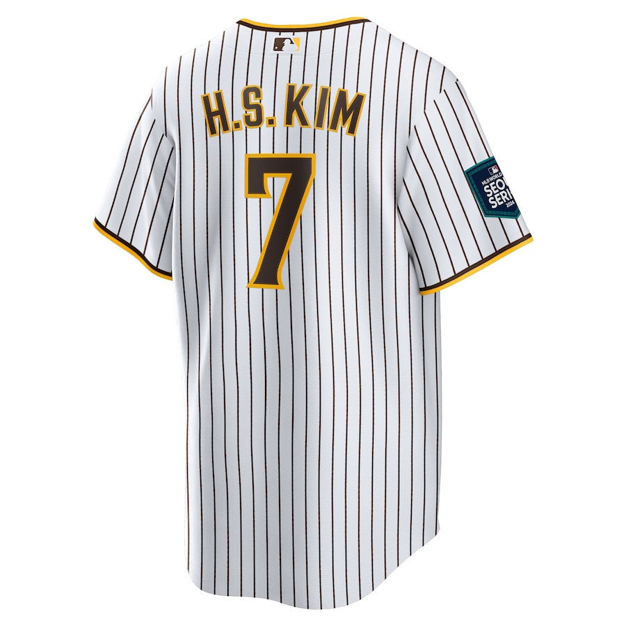 Ha-Seong Kim 7 San Diego Padres 2024 MLB World Tour Seoul Series Home Jersey - White