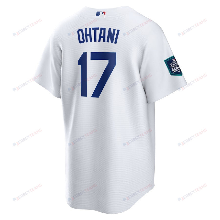 Shohei Ohtani 17 Los Angeles Dodgers 2024 MLB World Tour Seoul Series Home Jersey - White