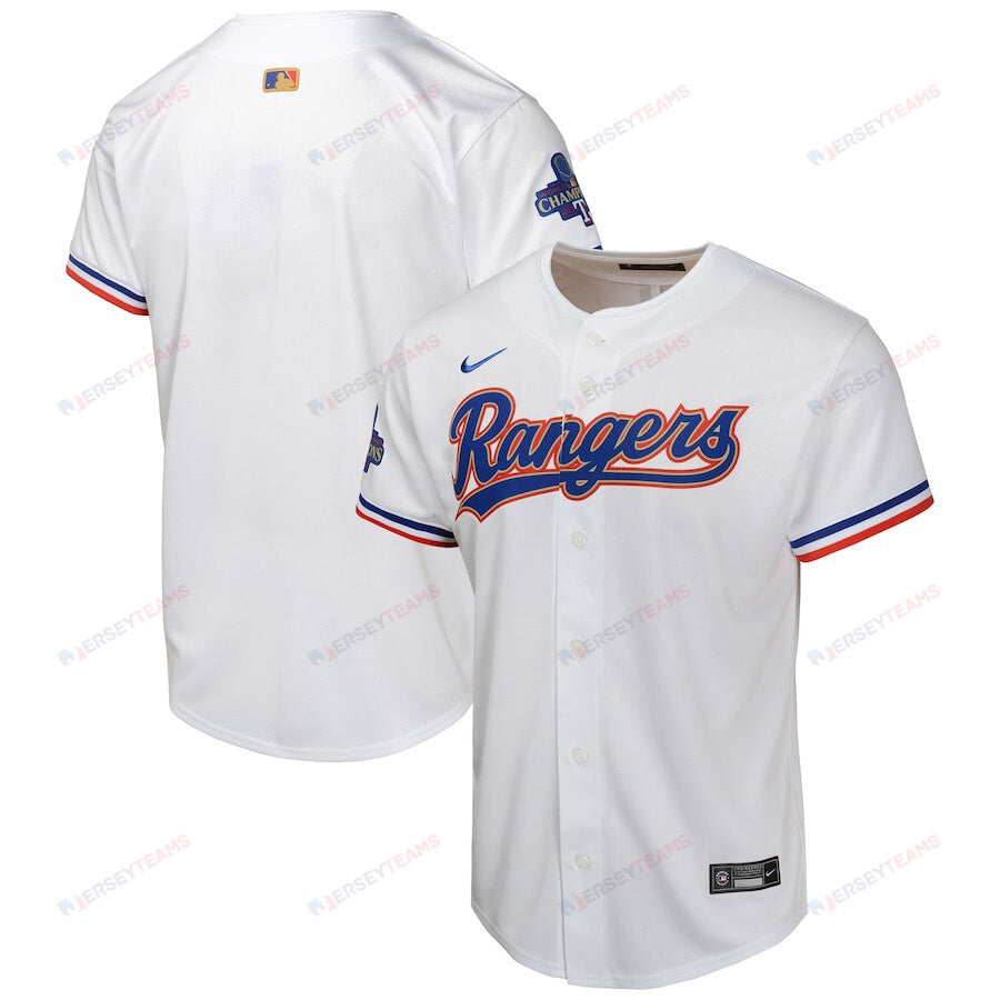 Texas Rangers 2024 YOUTH Gold Collection Limited Jersey - White