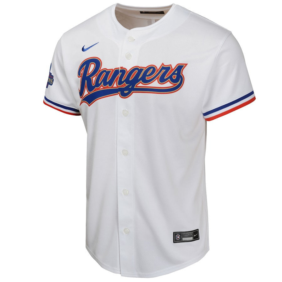 Marcus Semien 2 Texas Rangers 2024 YOUTH Gold Collection Limited Jersey - White