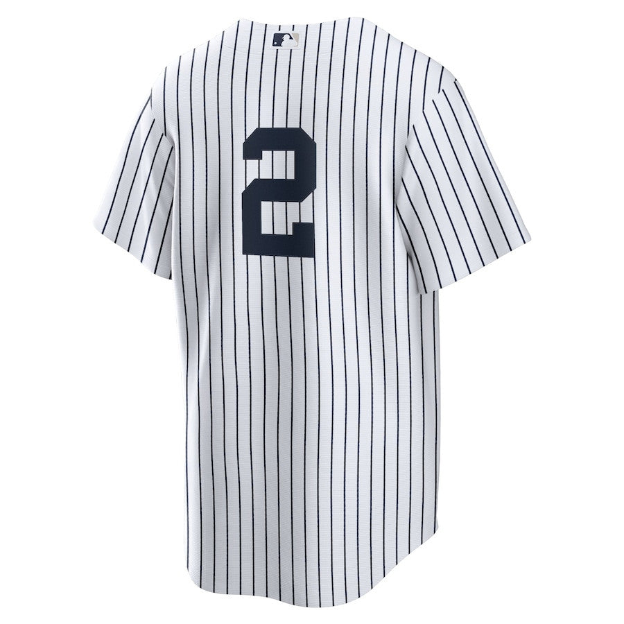 Derek Jeter 2 New York Yankees Home Limited Jersey - Men White