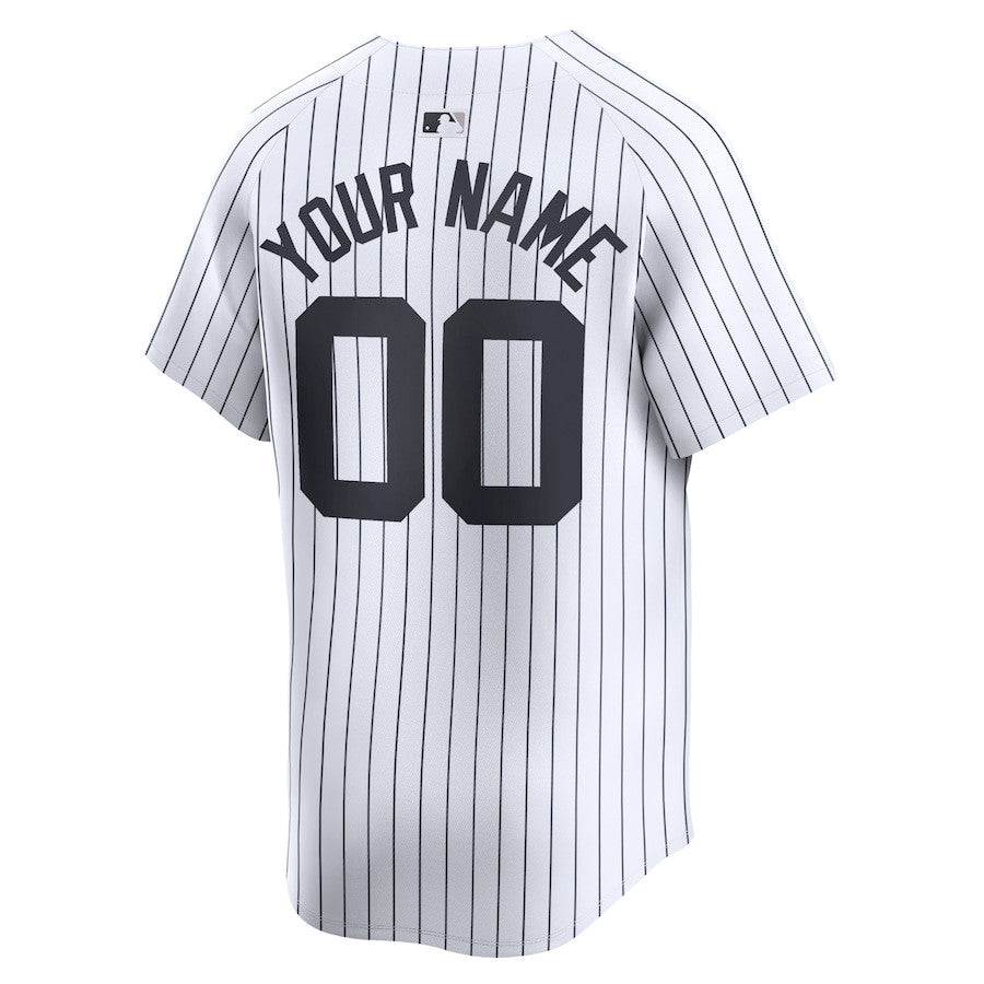 New York Yankees Home Limited Custom Jersey - Men White