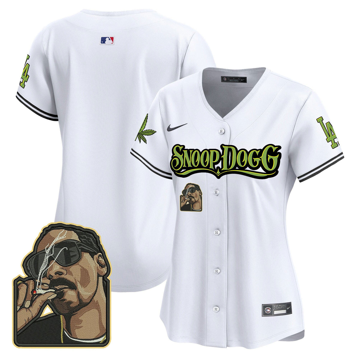 Los Angeles Dodgers Snoop Dogg Women Jersey - White