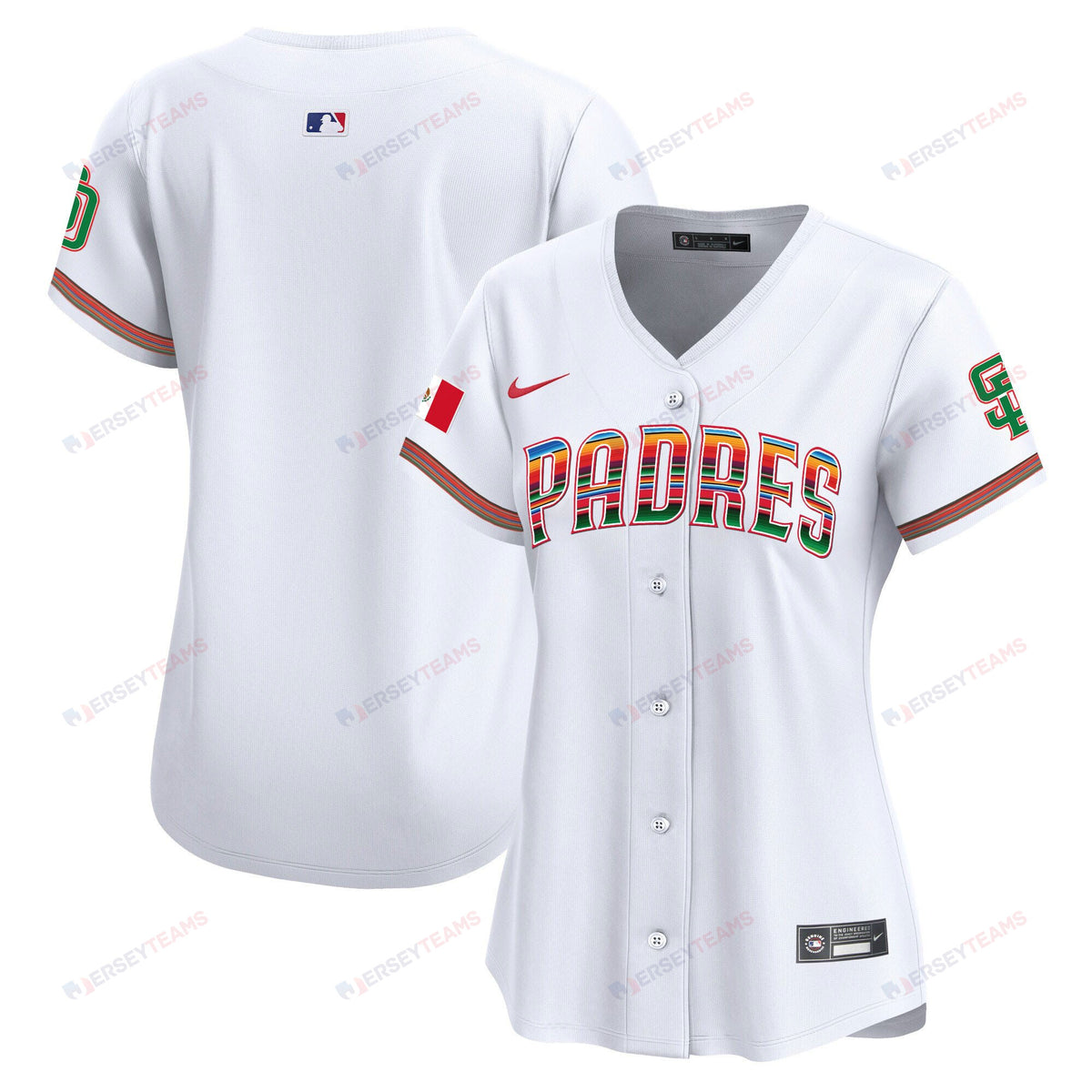 San Diego Padres Mexico Women Jersey - White