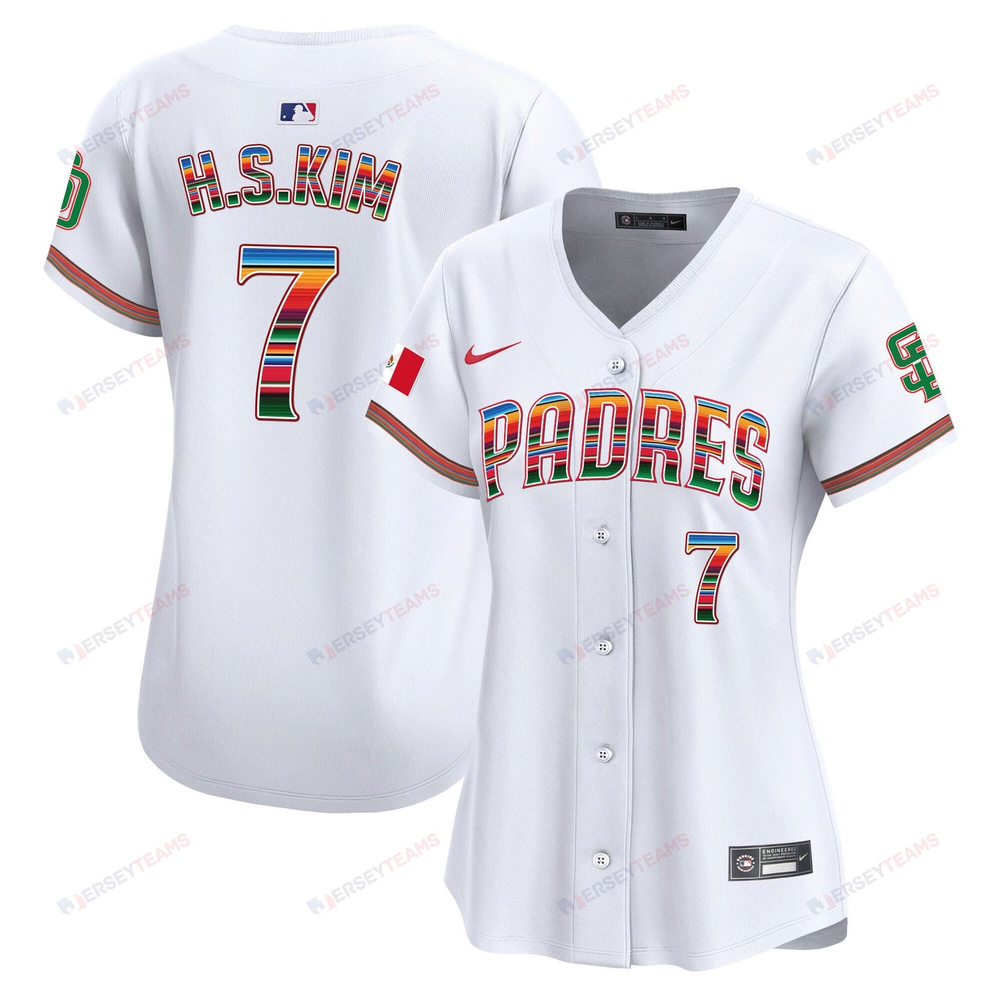 Ha-Seong Kim 7 San Diego Padres Mexico Women Jersey - White