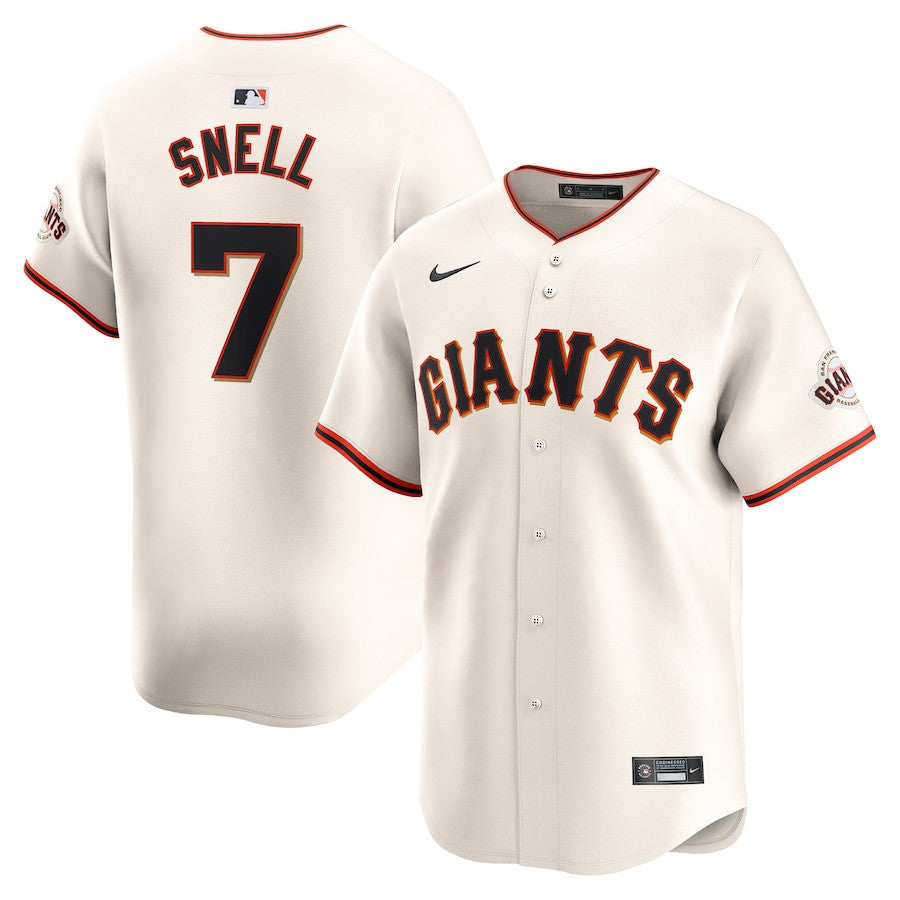 Blake Snell 7 San Francisco Giants Home Limited Men Jersey - Cream