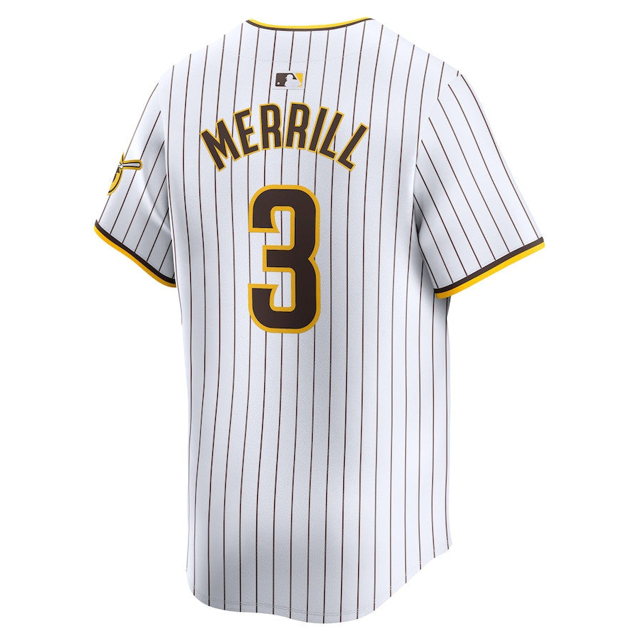 Jackson Merrill 3 San Diego Padres Home Limited Men Jersey - White