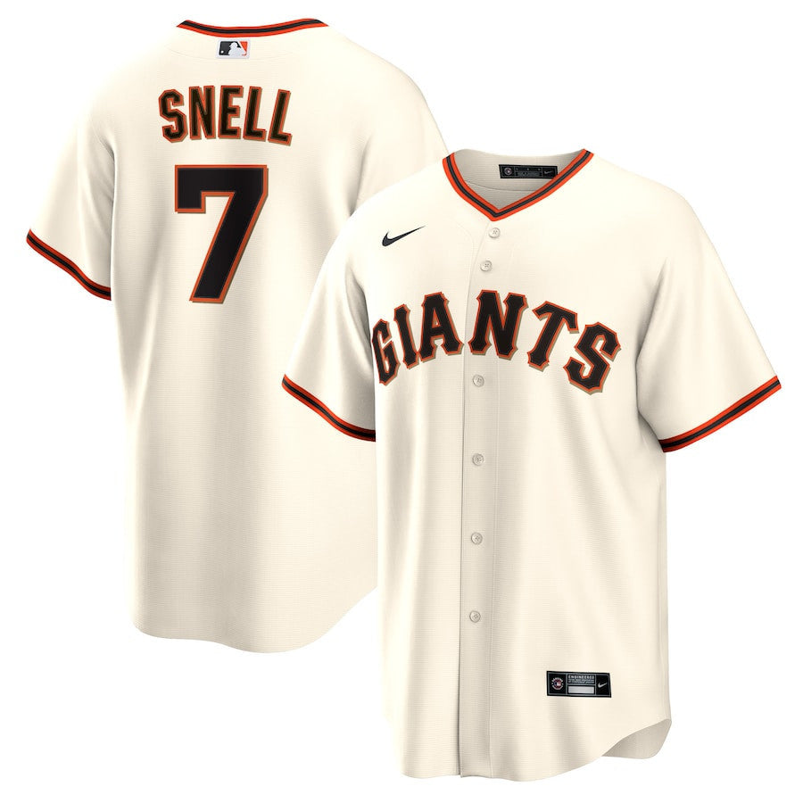 Blake Snell 7 San Francisco Giants Home Men Jersey - Cream