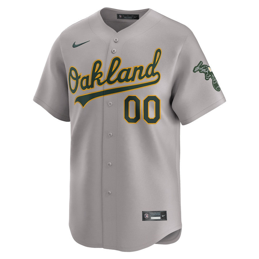 Oakland Athletics Away Limited Custom Men Jersey - Gray