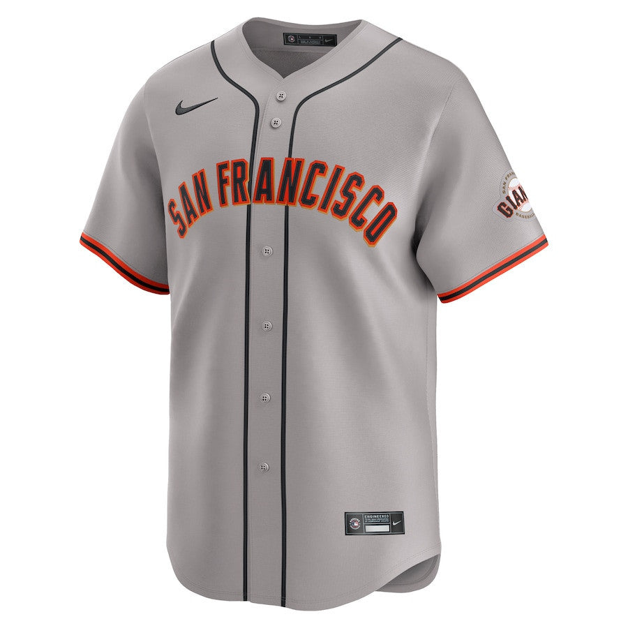 San Francisco Giants Away Limited Custom Men Jersey - Gray