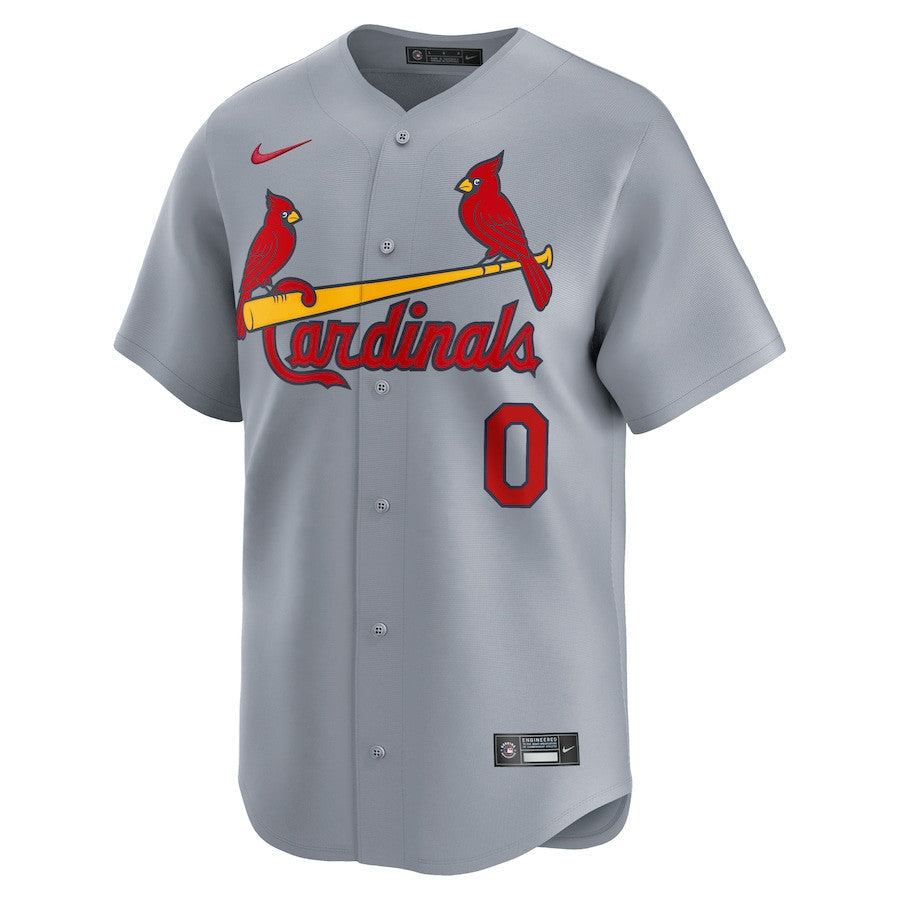 Masyn Winn 0 St. Louis Cardinals Away Limited Men Jersey - Gray