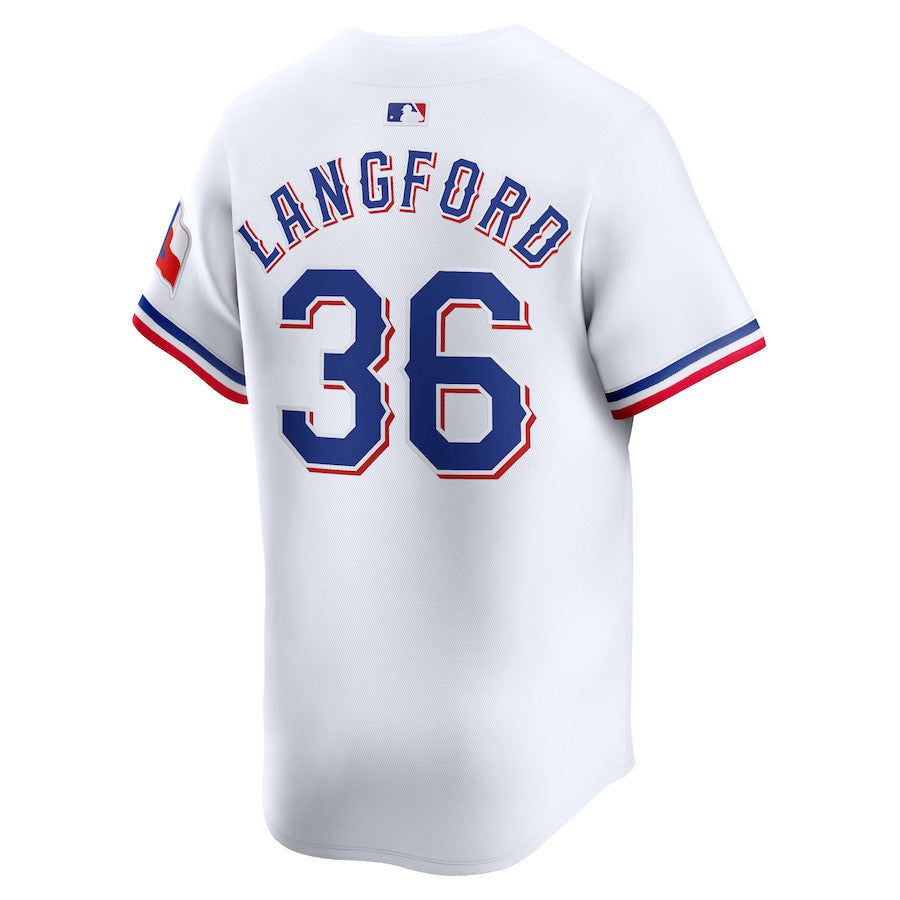 Wyatt Langford 36 Texas Rangers Home Limited Men Jersey - White