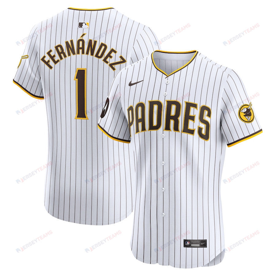 Tony Fernández 1 San Diego Padres Home Elite Men Jersey - White