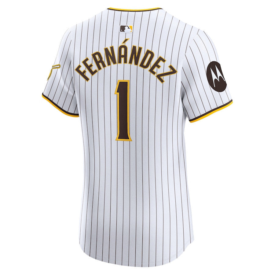 Tony Fernández 1 San Diego Padres Home Elite Men Jersey - White