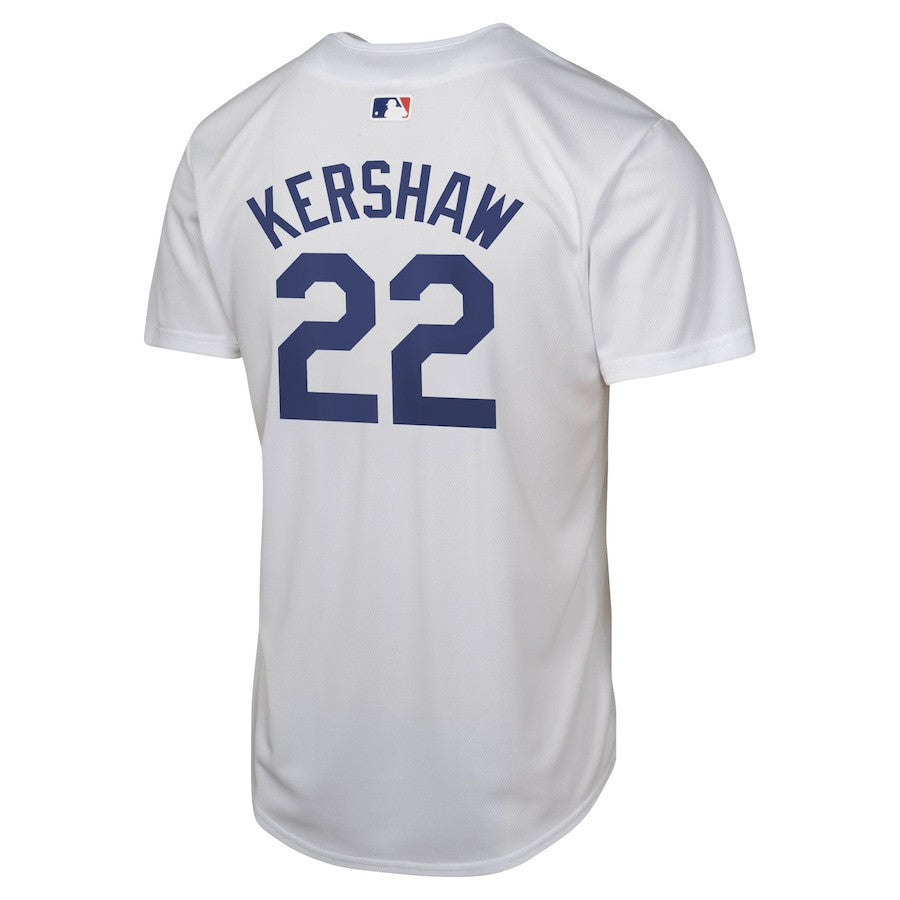 Clayton Kershaw 22 Los Angeles Dodgers Home YOUTH Jersey - White