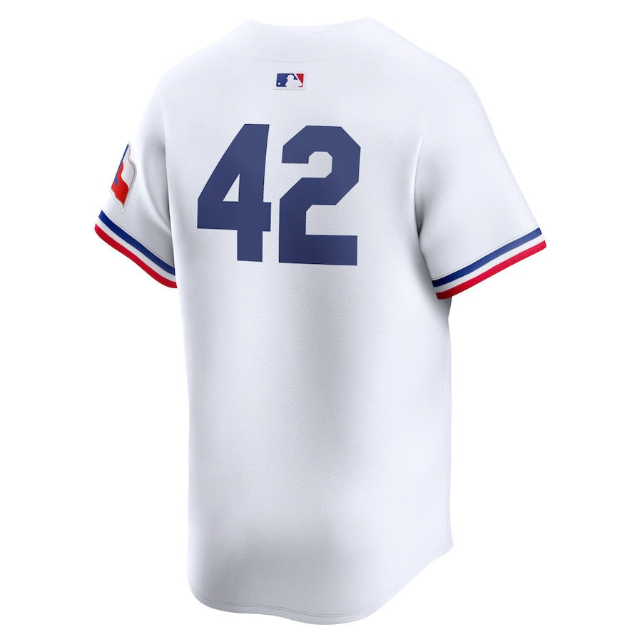 Texas Rangers 2024 Jackie Robinson Day Home Men Limited Jersey - White