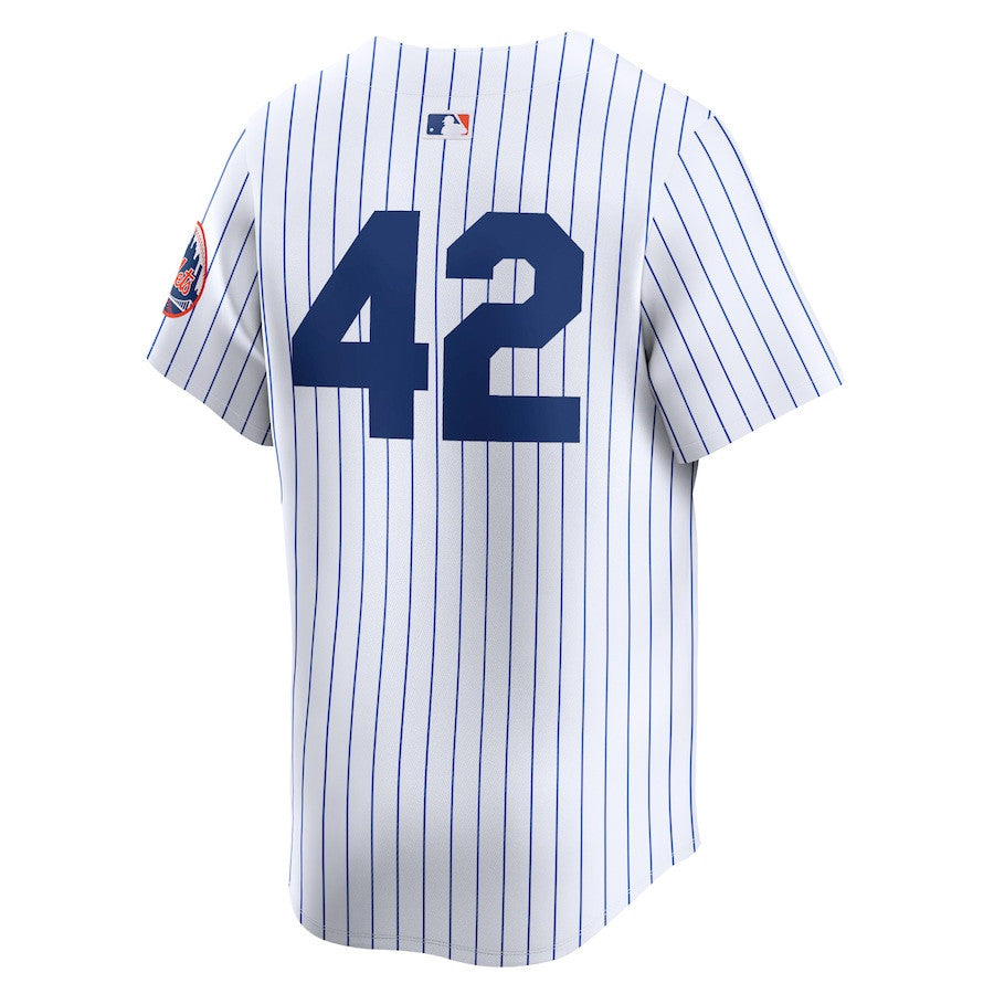 New York Mets 2024 Jackie Robinson Day Home Men Limited Jersey - White