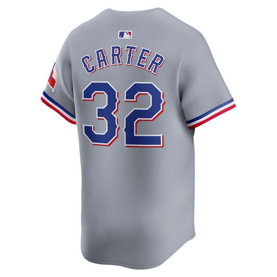 Evan Carter 32 Texas Rangers Away Limited Men Jersey - Gray