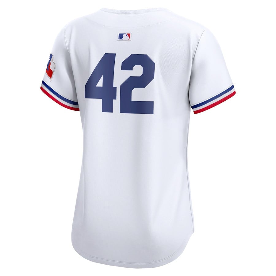 Texas Rangers 2024 Jackie Robinson Day Home Limited Women Jersey - White
