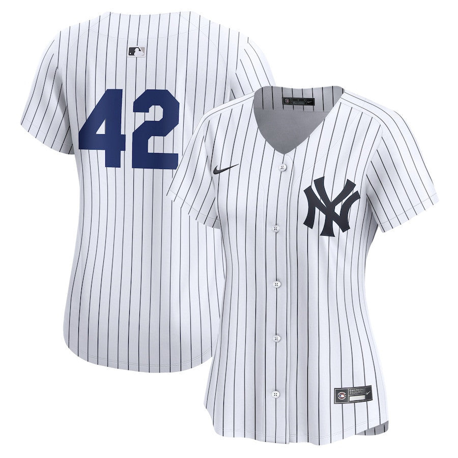 New York Yankees 2024 Jackie Robinson Day Home Limited Women Jersey - White