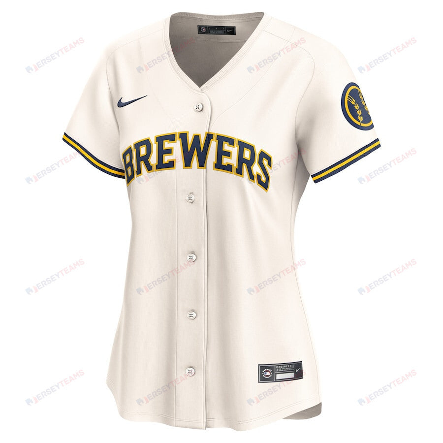 Milwaukee Brewers 2024 Jackie Robinson Day Home Limited Women Jersey - Cream