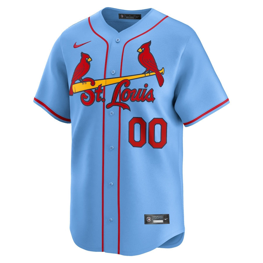St. Louis Cardinals Alternate Limited Custom Men Jersey - Light Blue