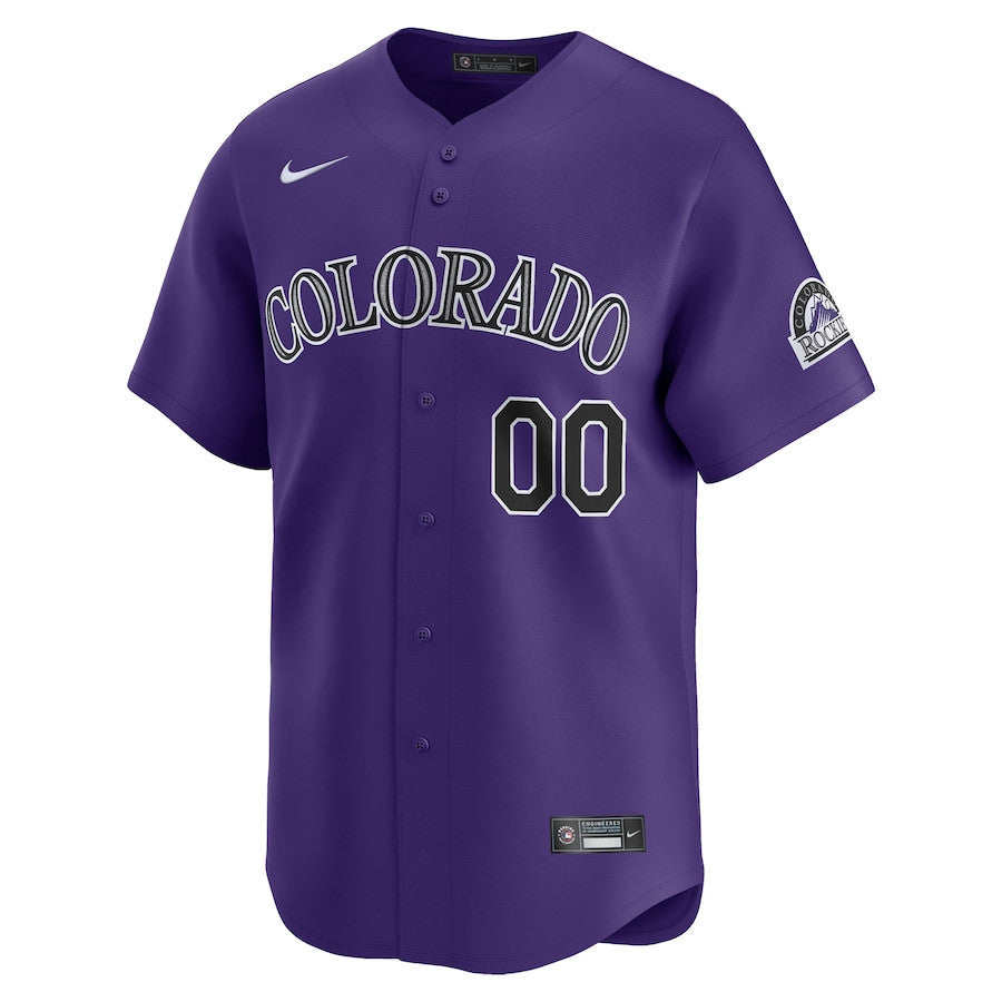 Colorado Rockies Alternate Limited Custom Men Jersey - Purple