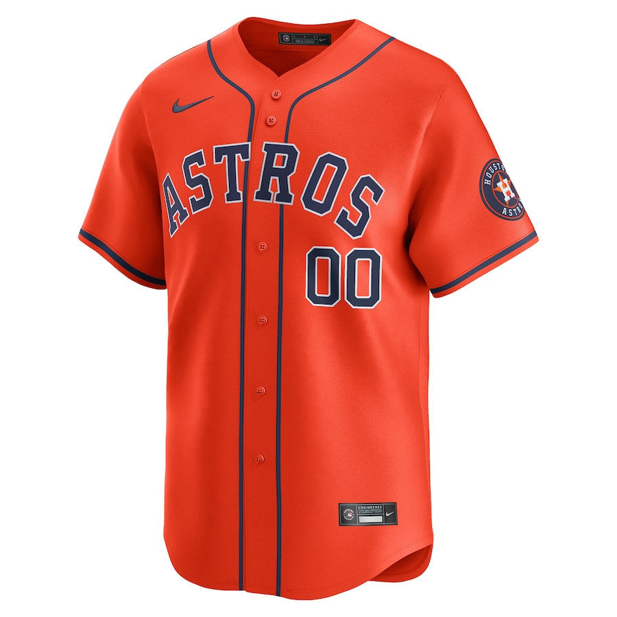 Houston Astros Alternate Limited Custom Men Jersey - Orange