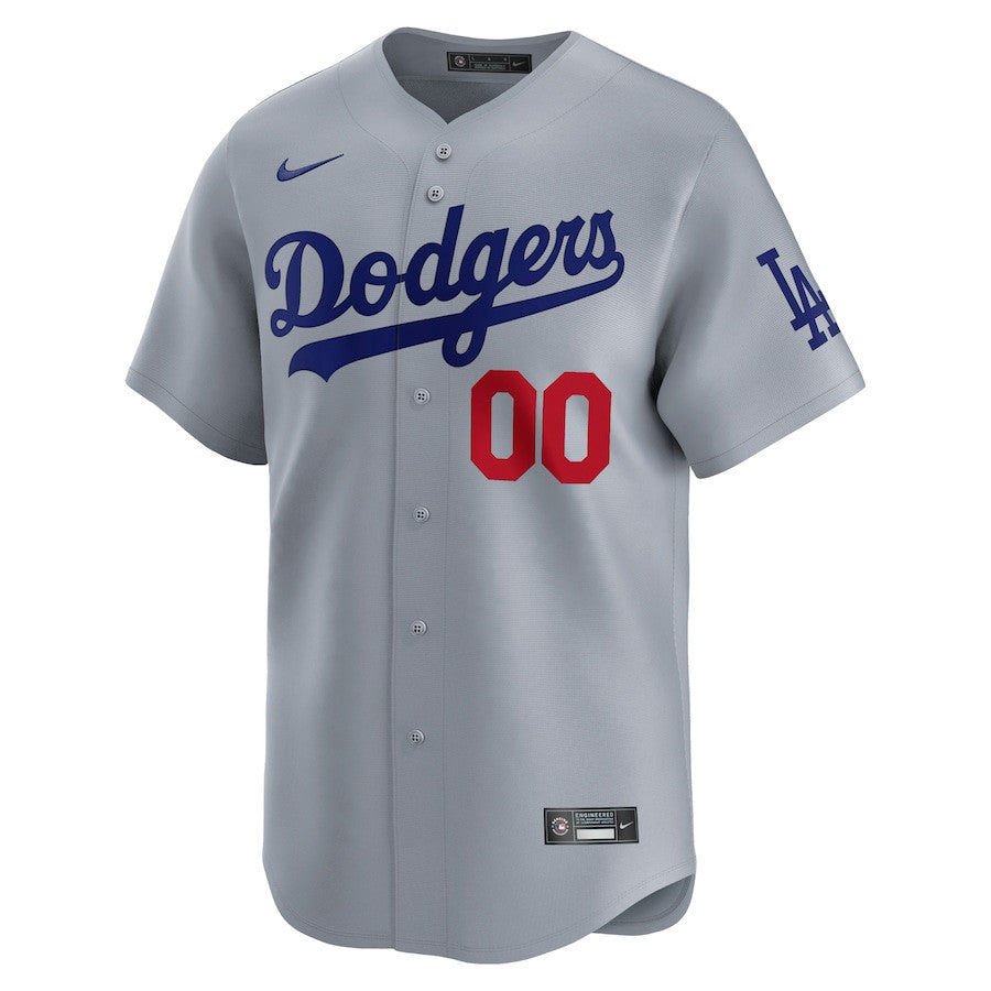 Los Angeles Dodgers Alternate Limited Custom Men Jersey - Gray