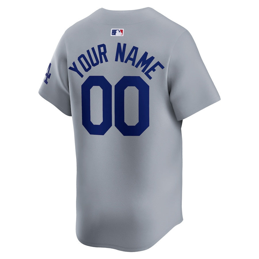 Los Angeles Dodgers Alternate Limited Custom Men Jersey - Gray