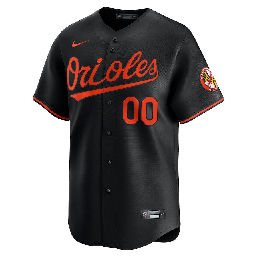 Baltimore Orioles Alternate Limited Custom Men Jersey - Black