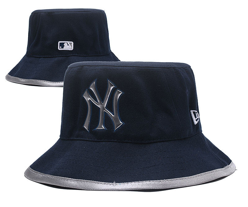 New York Yankees Iconic Cotton Bucket Hat - Navy