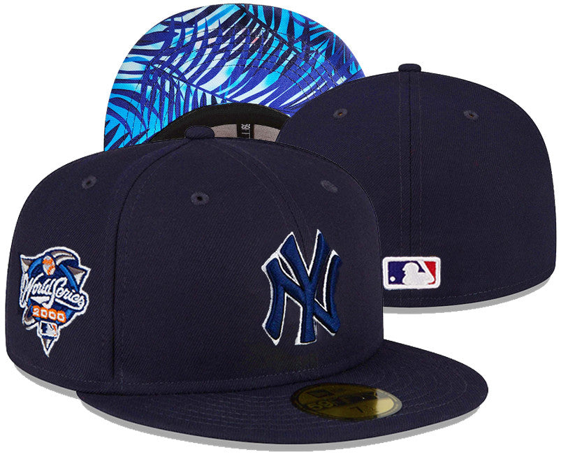 New York Yankees World Series 2000 Patch 59FIFTY Snapback Hat - Navy