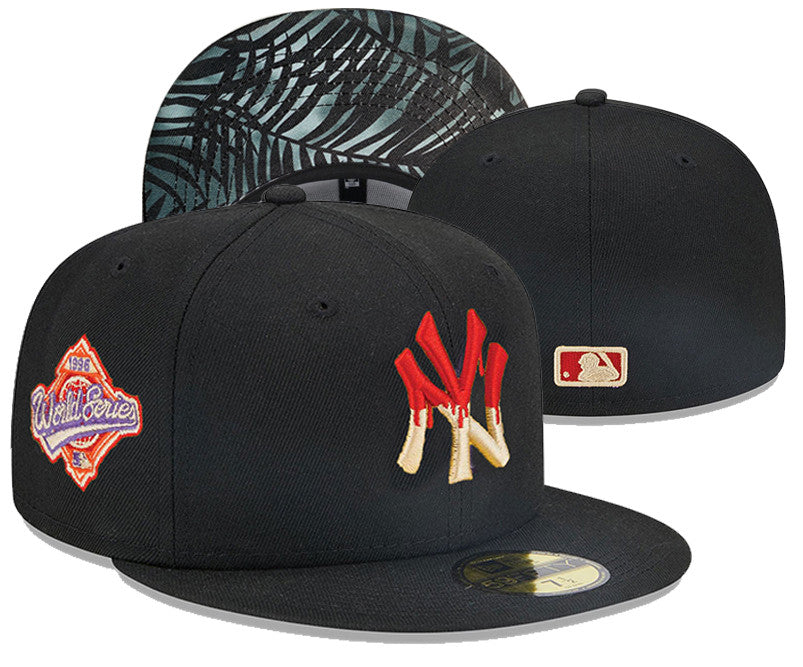 New York Yankees World Series 1996 Patch 59FIFTY Snapback Hat - Black