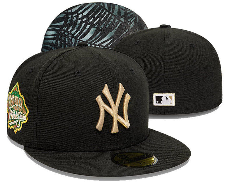 New York Yankees World Series 1999 Patch 59FIFTY Snapback Hat - Olive