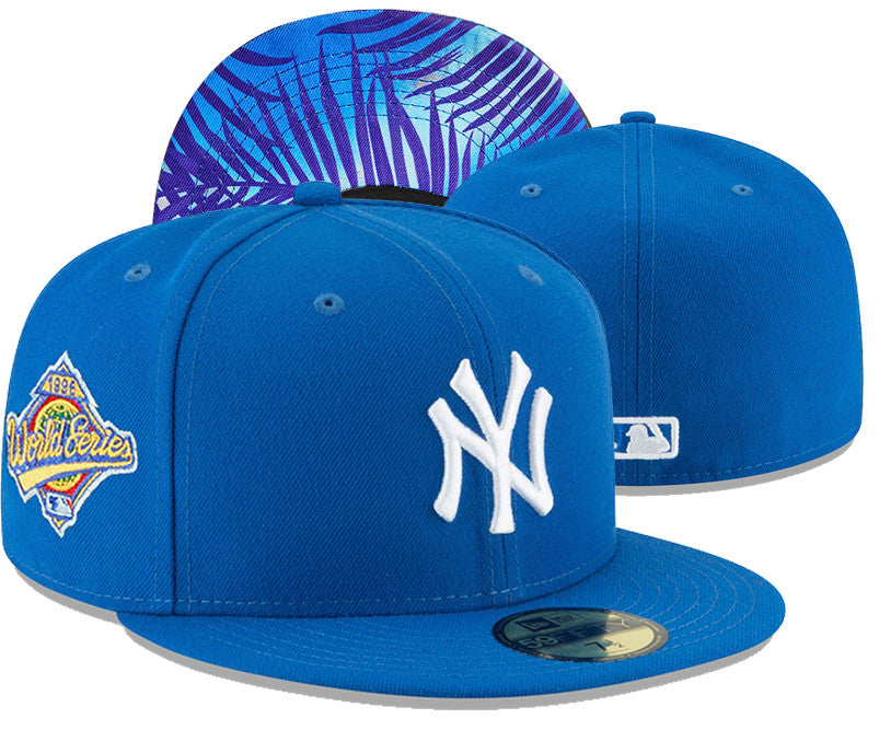 New York Yankees World Series 1996 Patch 59FIFTY Snapback Hat - Blue