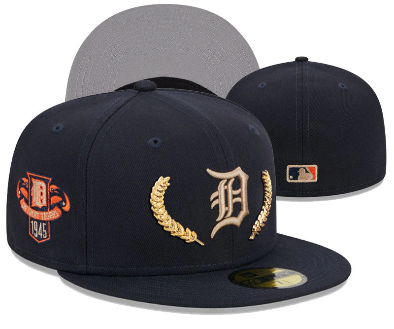 Detroit Tigers 1945 Patch Patch 59FIFTY Snapback Hat - Navy