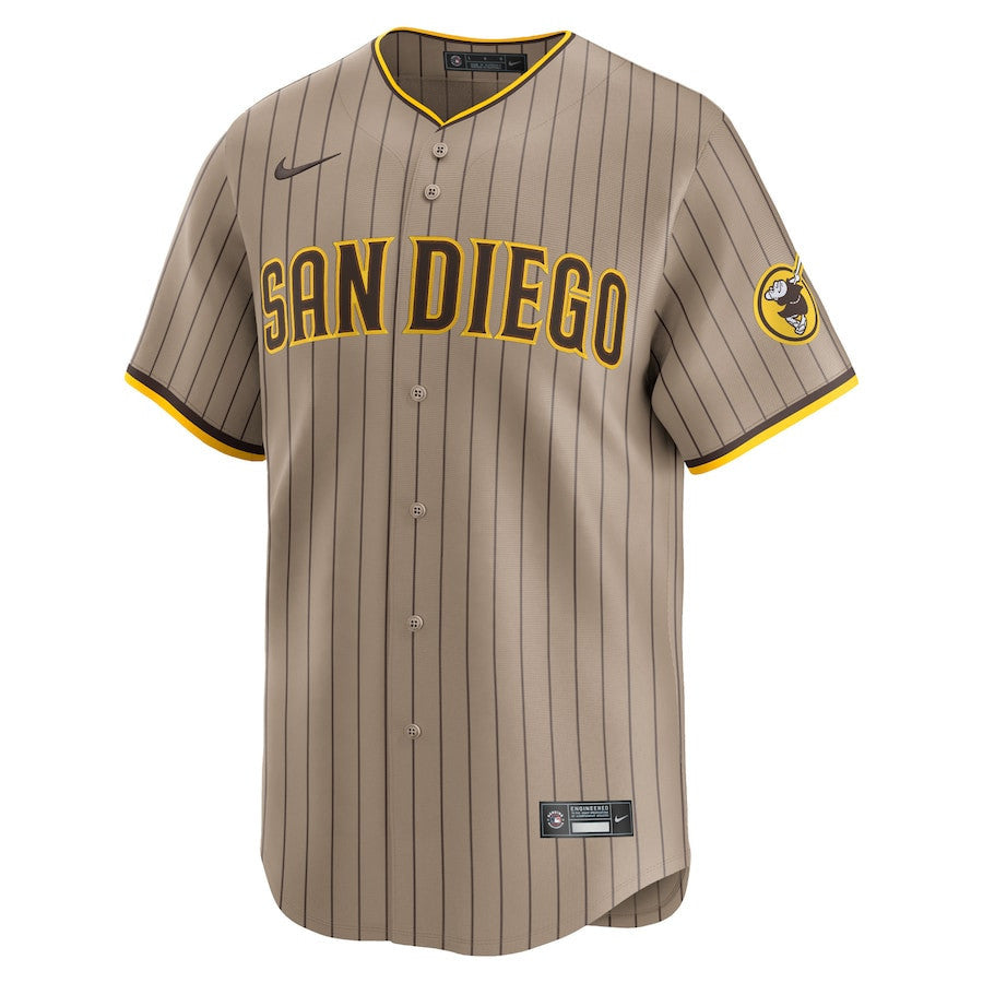 Manny Machado 13 San Diego Padres Alternate Limited Men Jersey - Tan